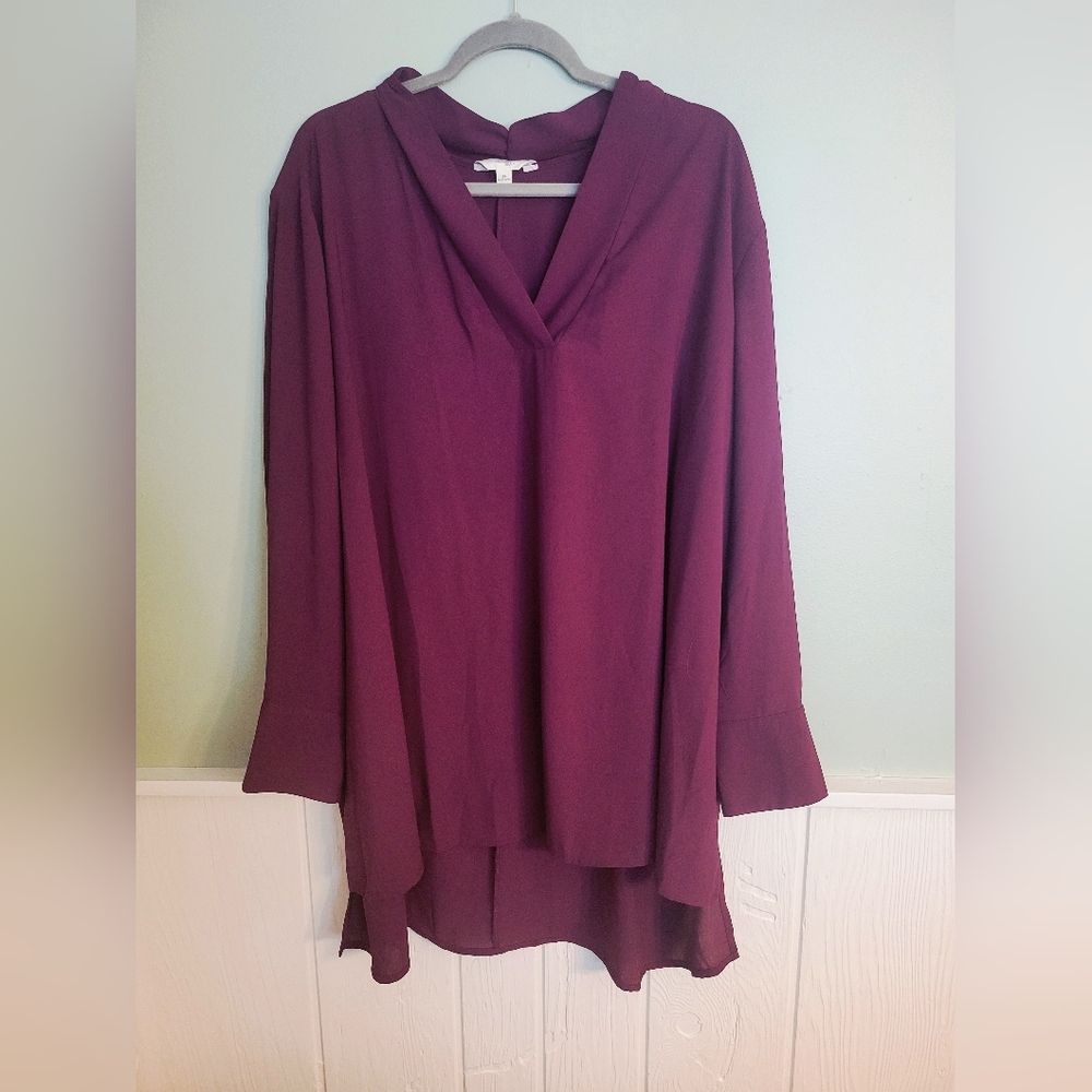 Elegant Plum Blouse